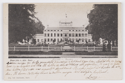 18093 Gezicht op het Paleis Soestdijk te Soestdijk (gemeente Baarn).